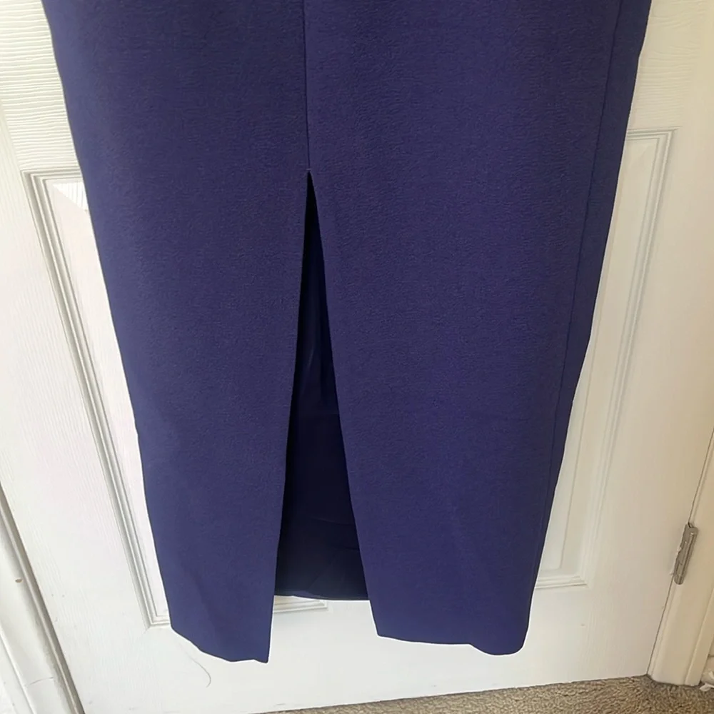 NWOT $1200 MRPs Rachel Gilbert Clara dress in dark indigo size 8 - Picture 15 of 17